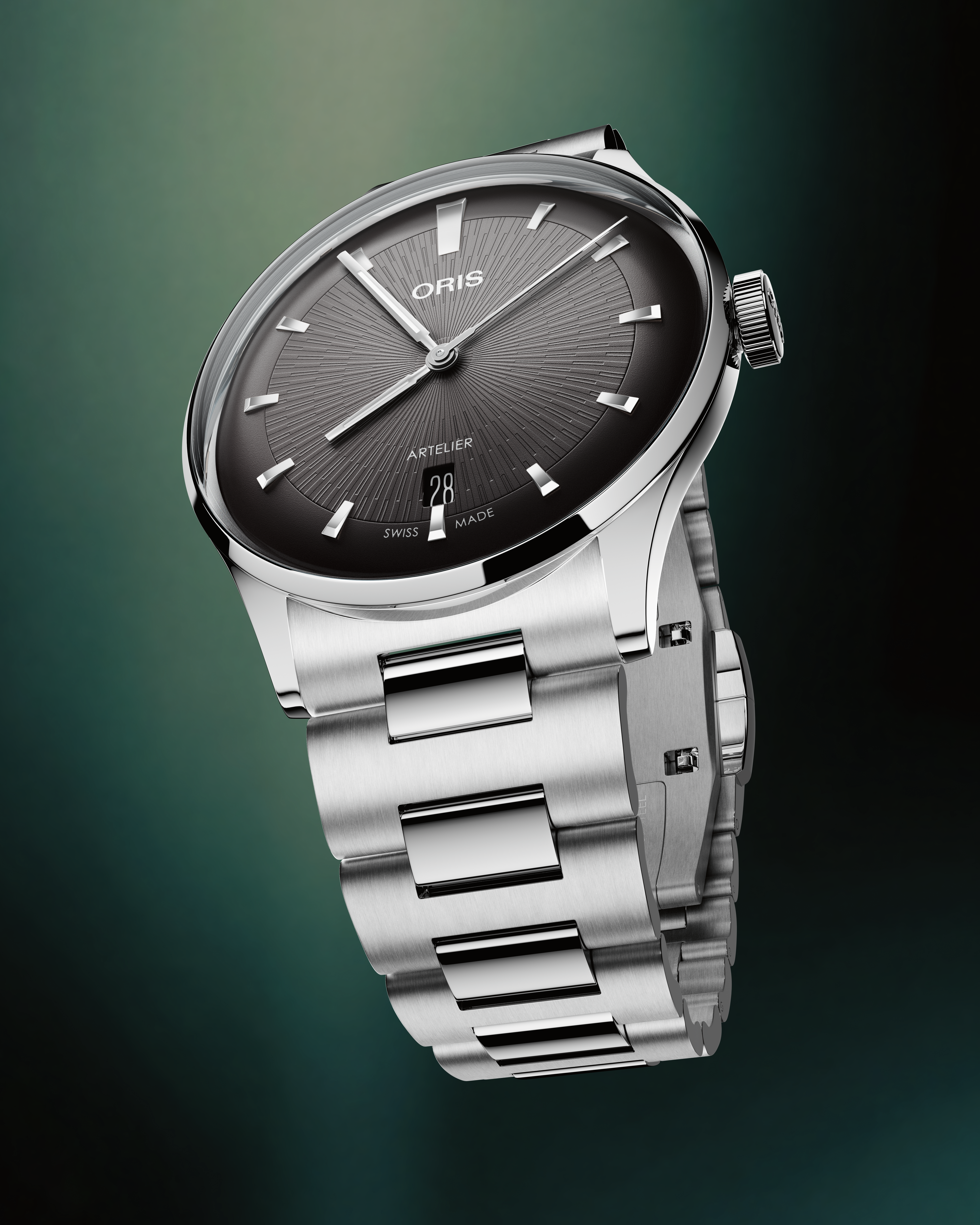 ORIS  Мужские швейцарские часы, автоматический механизм, сталь, 38 мм
